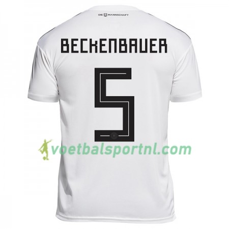 Duitsland Beckenbauer 5 Thuis Shirt WK voetbal 2018